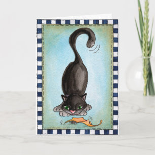 Blackest Cats - Greeting Card