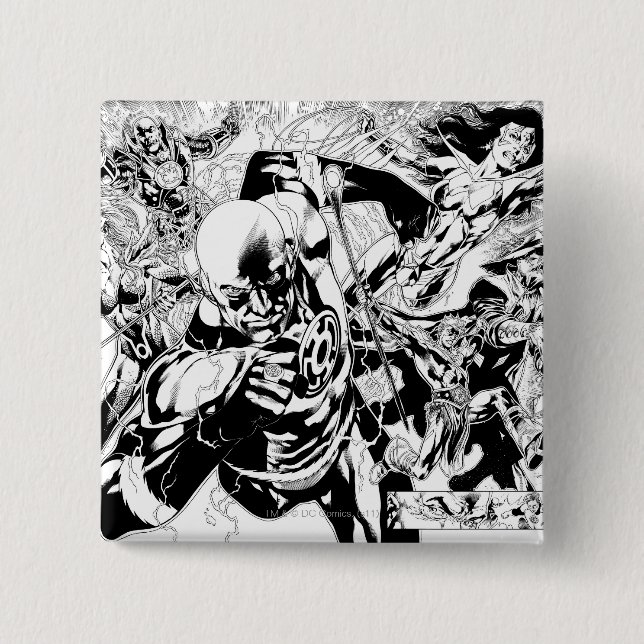 Blackest Night Comic Panel 15 Cm Square Badge (Front)