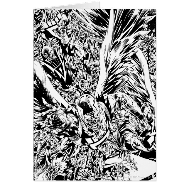 Blackest Night Group Painting - Black and White (Front)