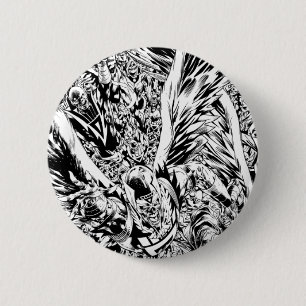 Blackest Night Group Painting - Black and White 6 Cm Round Badge
