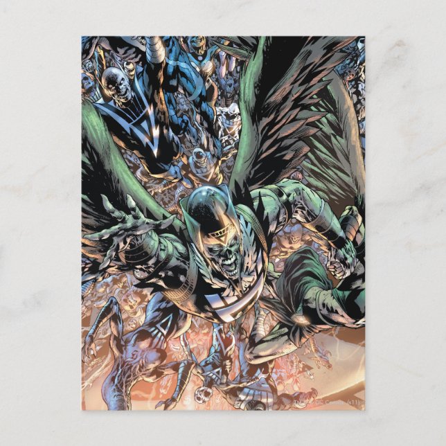 Blackest Night Group Painting - Colour Postcard (Front)