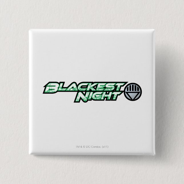 Blackest Night Logo 2 15 Cm Square Badge (Front)