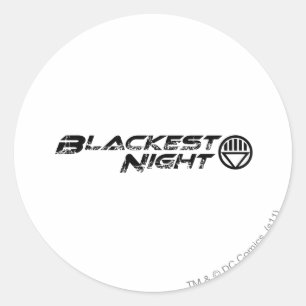 Blackest Night Logo Classic Round Sticker