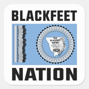 blackfeet indians, The Blackfeet nation flag Square Sticker