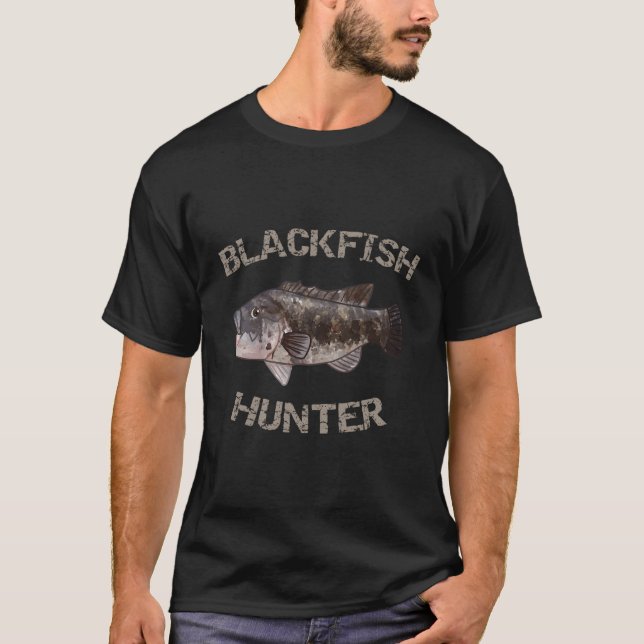 Blackfish Hunter Blackfish Tautog T-Shirt (Front)