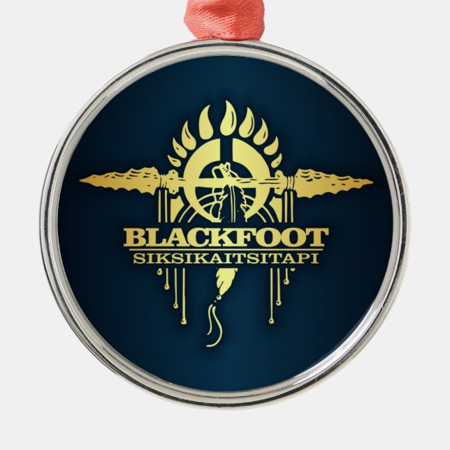 Blackfoot 2 metal tree decoration (Front)
