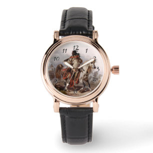 Blackfoot Indian On Arabian Horse being chased Watch