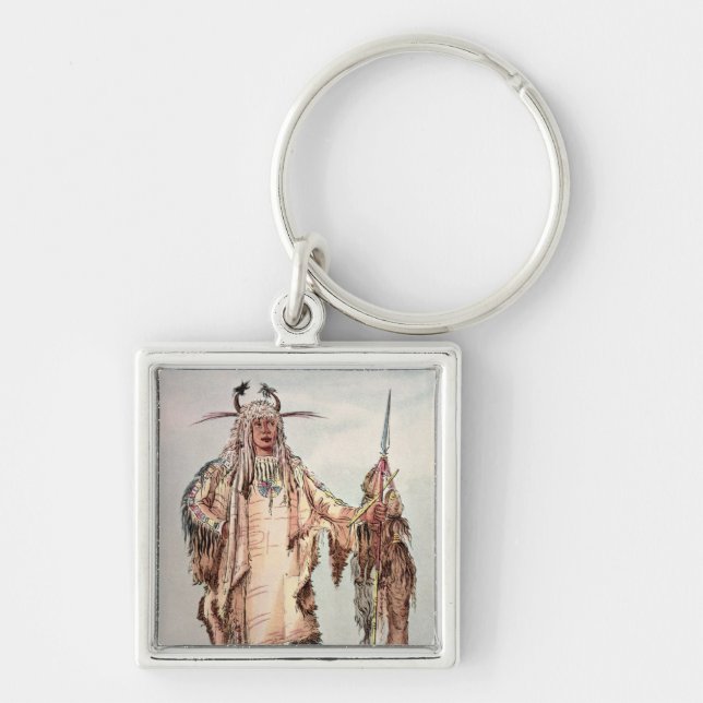 Blackfoot Indian Pe-Toh-Pee-Kiss, The Eagle Ribs Key Ring (Front)