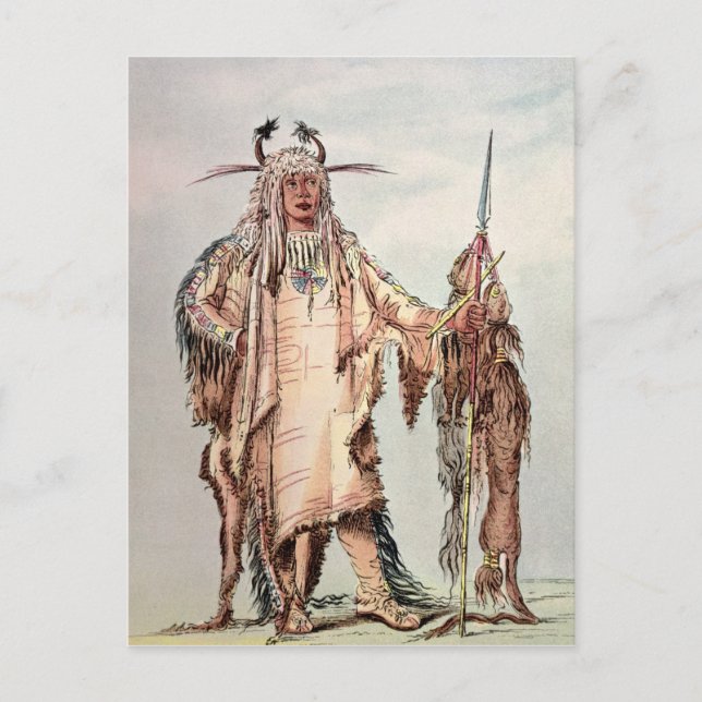 Blackfoot Indian Pe-Toh-Pee-Kiss, The Eagle Ribs Postcard (Front)