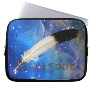 BLACKFOOT Nation & Feather Space Laptop Sleeve