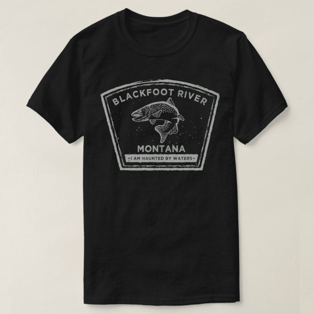 Blackfoot River Montana - Fly Fishing Shirt  (Design Front)