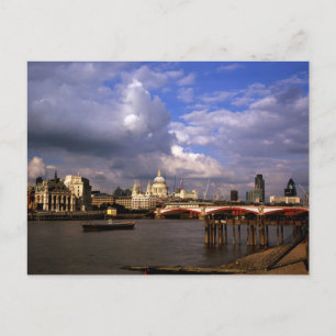 Blackfriars Bridge and St Paul's Cathedral Postcard