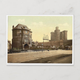 Blackgate and Castle, Newcastle-on-Tyne, England r Postcard