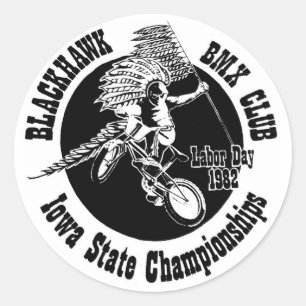 Blackhawk BMX Sticker