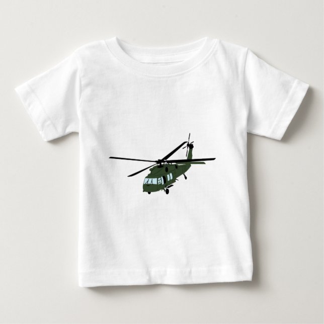 Blackhawk Helicopter Image Baby T-Shirt (Front)
