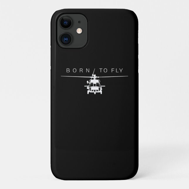 Blackhawk Military Aviation Helicopter Pilot Gift Case-Mate iPhone Case (Back)