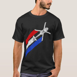 Blackhawk USA Flag Military Helicopter UH60 T-Shirt