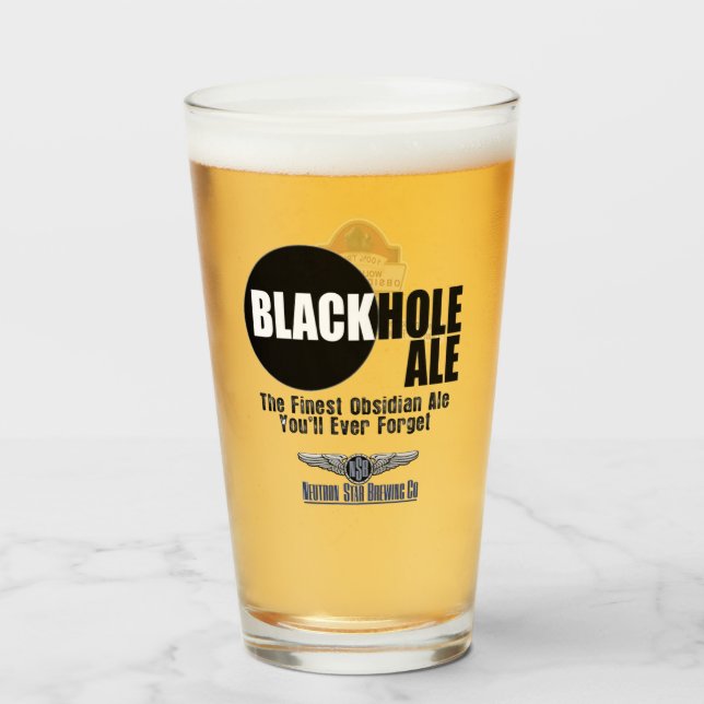 Blackhole Ale Glass Cup (Back Filled)