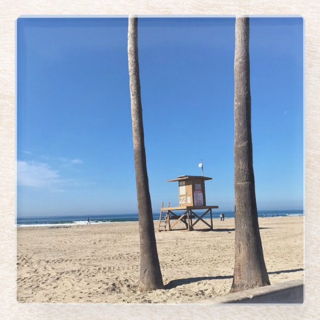 Blackies, Newport Beach, California Glass Coaster (Front)