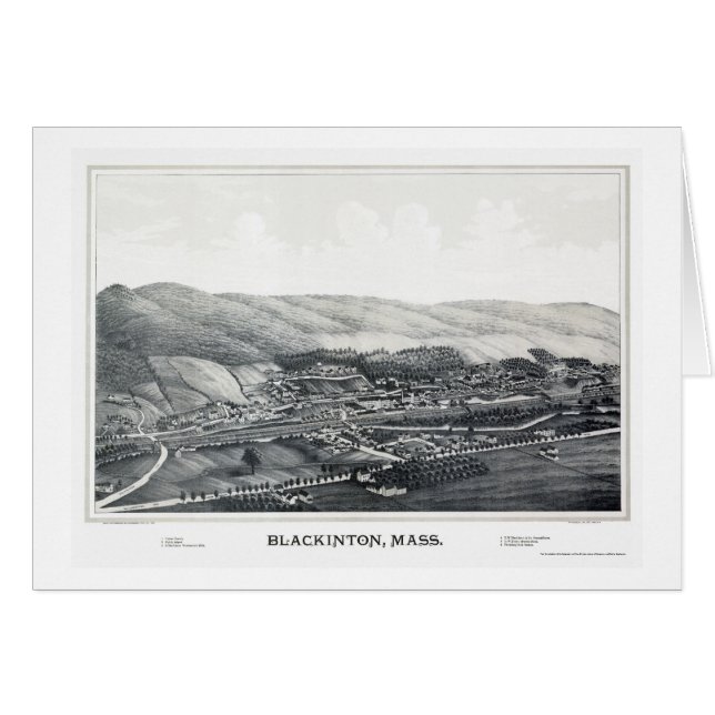 Blackinton, MA Panoramic Map - 1889 (Front Horizontal)