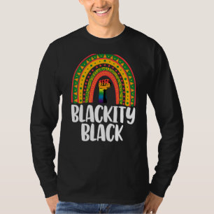 Blackity Black Rainbow Women African Black History T-Shirt