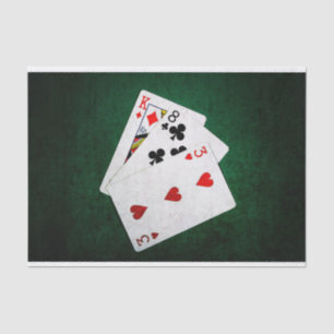 Blackjack 21 point - King, Eight, Three Tissue Paper