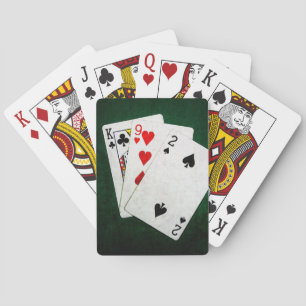 Blackjack 21 point - King, Nine, Two Playing Cards