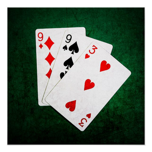 Blackjack 21 point - Nine, Nine, Three Poster (Front)