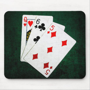 Blackjack 21 point - Queen, Six, Five Mouse Mat