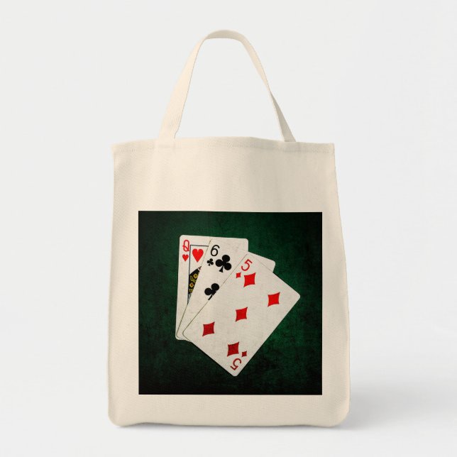 Blackjack 21 point - Queen, Six, Five Tote Bag (Front)