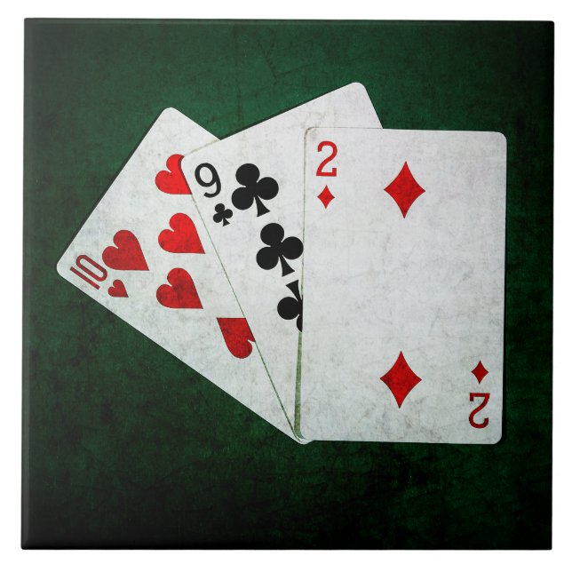 Blackjack 21 point - Ten, Nine, Two Tile (Front)