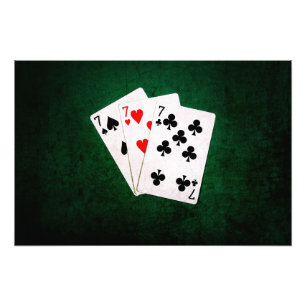 Blackjack 21 - Seven, Seven, Seven Photo Print