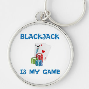 BLACKJACK IS MY GAME KEY RING