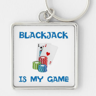 BLACKJACK IS MY GAME KEY RING
