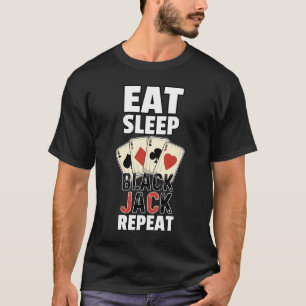 Blackjack Player Gambler 21 Card Casino T-Shirt
