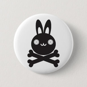 BlackJack(Rabbit) 6 Cm Round Badge