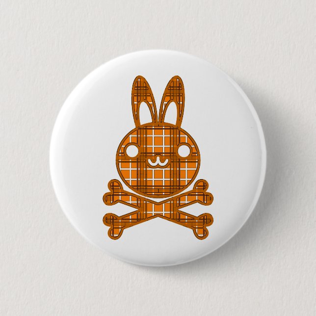 BlackJack(Rabbit) 6 Cm Round Badge (Front)