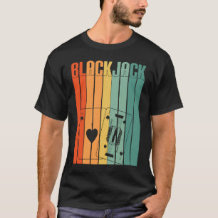 Blackjack Retro Vintage 70s Gambling Casino Blackj T-Shirt