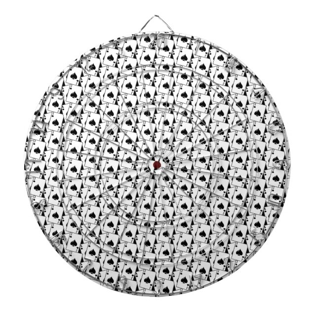 Blackjack Spades Black Dartboard (Front)