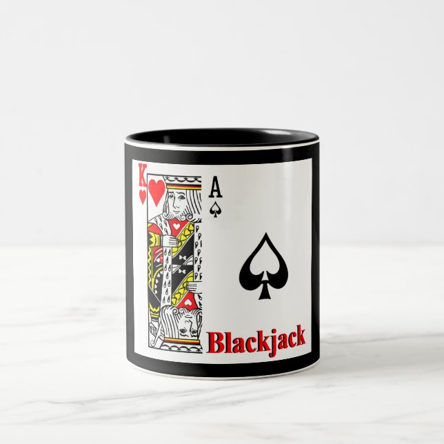 Blackjack Two-Tone Coffee Mug (Center)