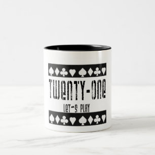 Blackjack Two-Tone Coffee Mug