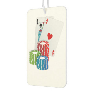 Blackjack with Poker Chips Car Air Freshener