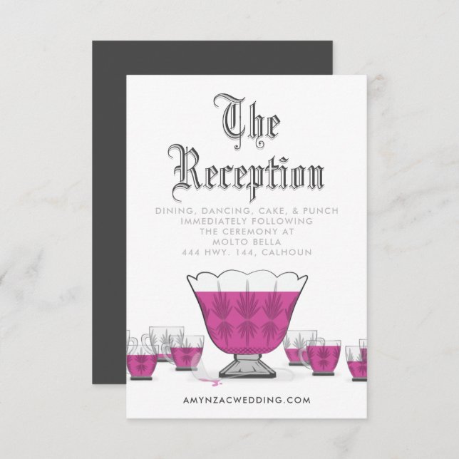 Blackletter Reception Enclosure Card (Front/Back)