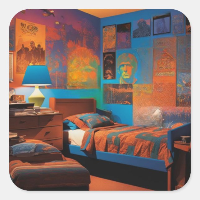 Blacklight Days Square Sticker (Front)