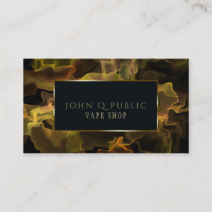 Blacklight Gold Vapour for Vape Shops Business Card