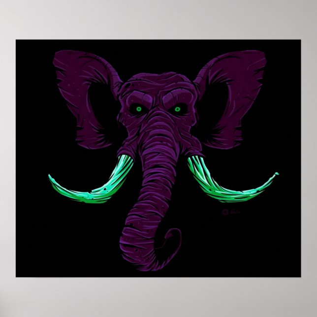 Blacklight Mammoth Poster (Front)