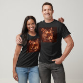 Blacklight Tiger Face T-Shirt (Unisex)