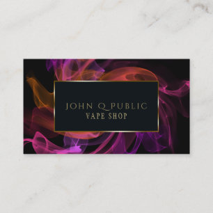 Blacklight Vapour for Vape Shops Business Card