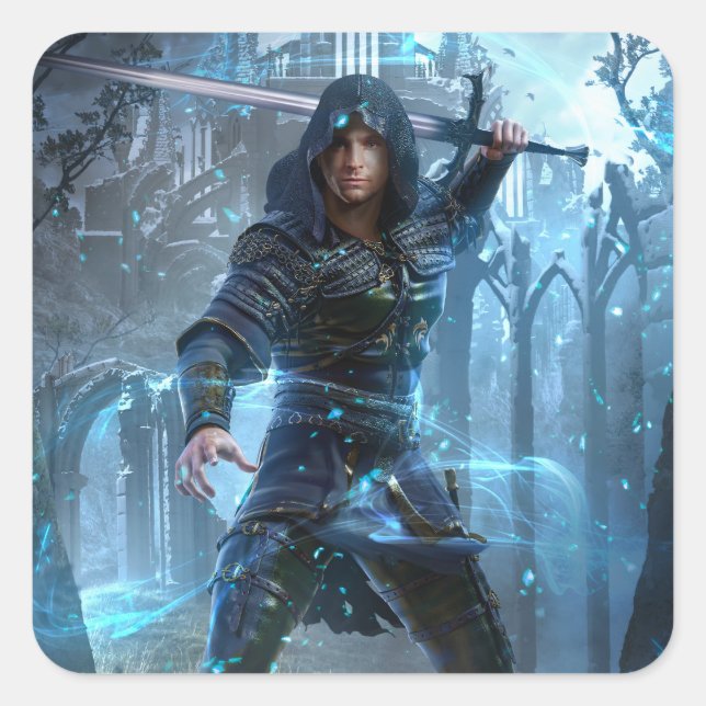 Blackmark Epic Fantasy Art Sticker (Front)