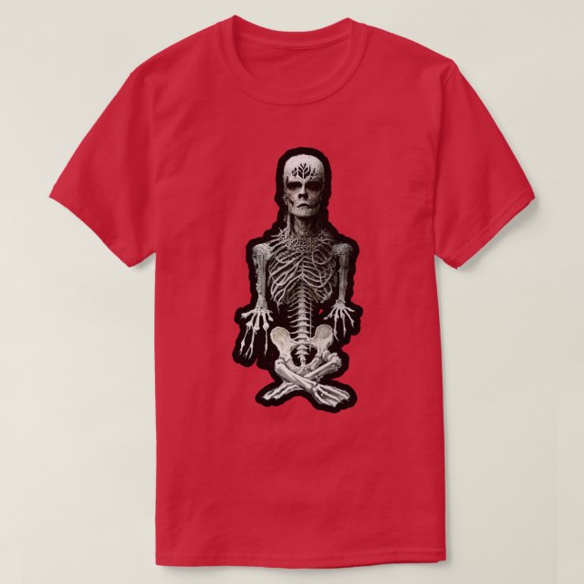 BlackMetal Homunculus Skeleton Artwork 1 T-Shirt (Design Front)